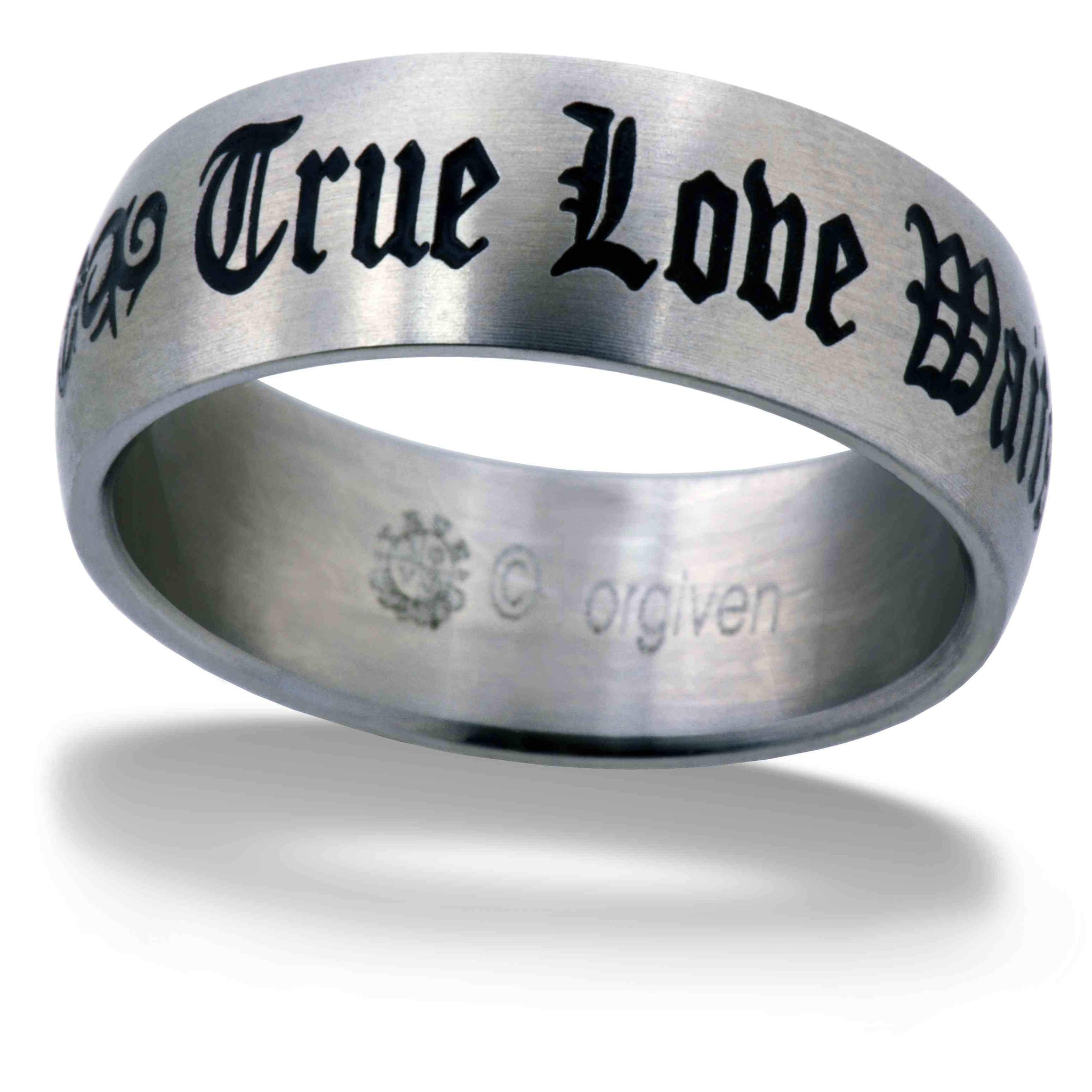 Gothic Mens True Love Waits Ring - Forgiven Jewelry