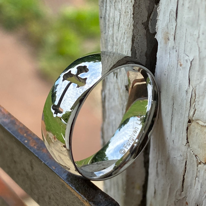Mens Cross Ring - Forgiven Jewelry
