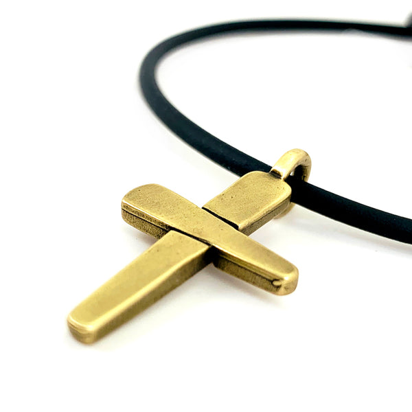Forgiven Cross Necklace Brass - Forgiven Jewelry