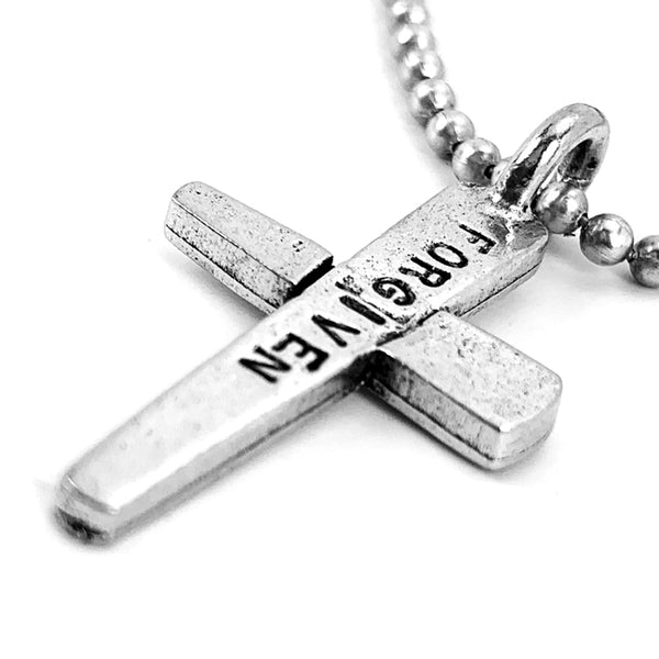 Forgiven Cross Ball Chain Necklace - Forgiven Jewelry