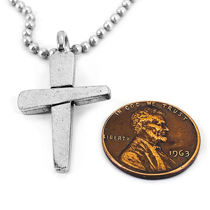 Forgiven Cross Ball Chain Necklace - Forgiven Jewelry