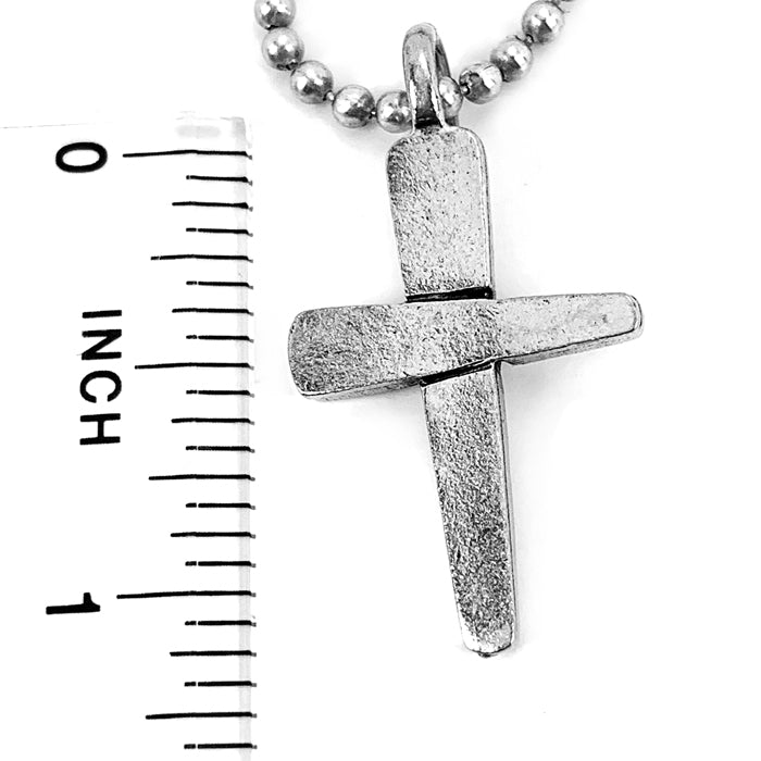 Forgiven Cross Ball Chain Necklace - Forgiven Jewelry