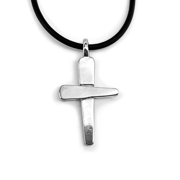 Forgiven Cross Necklace Rhodium Finish - Forgiven Jewelry