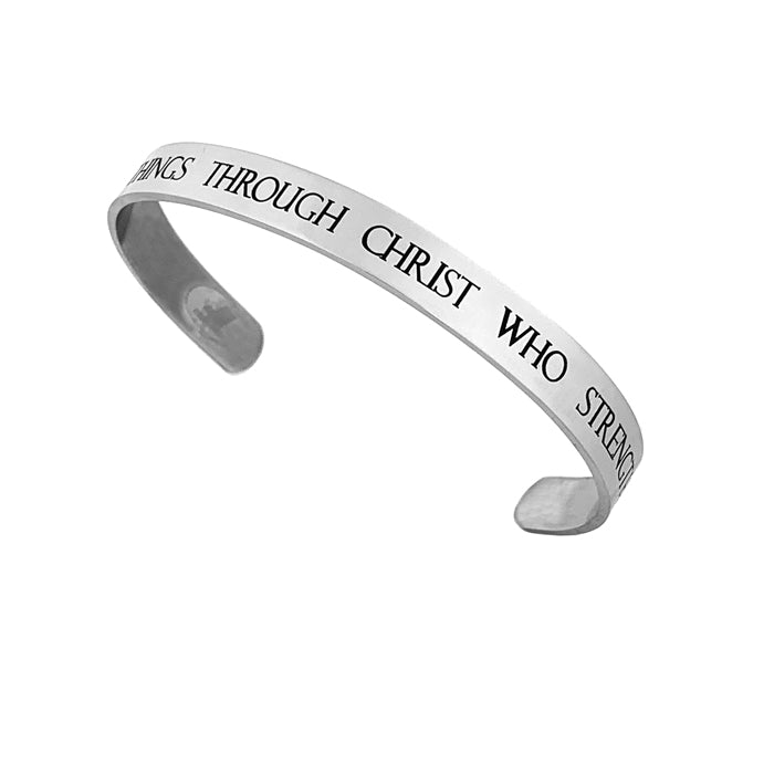 Phil 4:13 Stainless Steel Bracelet - Forgiven Jewelry
