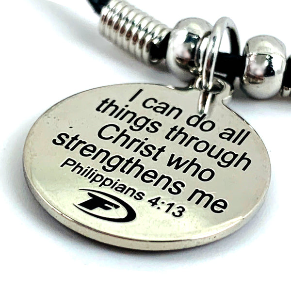 Baseball Phil 4:13 Mood Necklace - Forgiven Jewelry