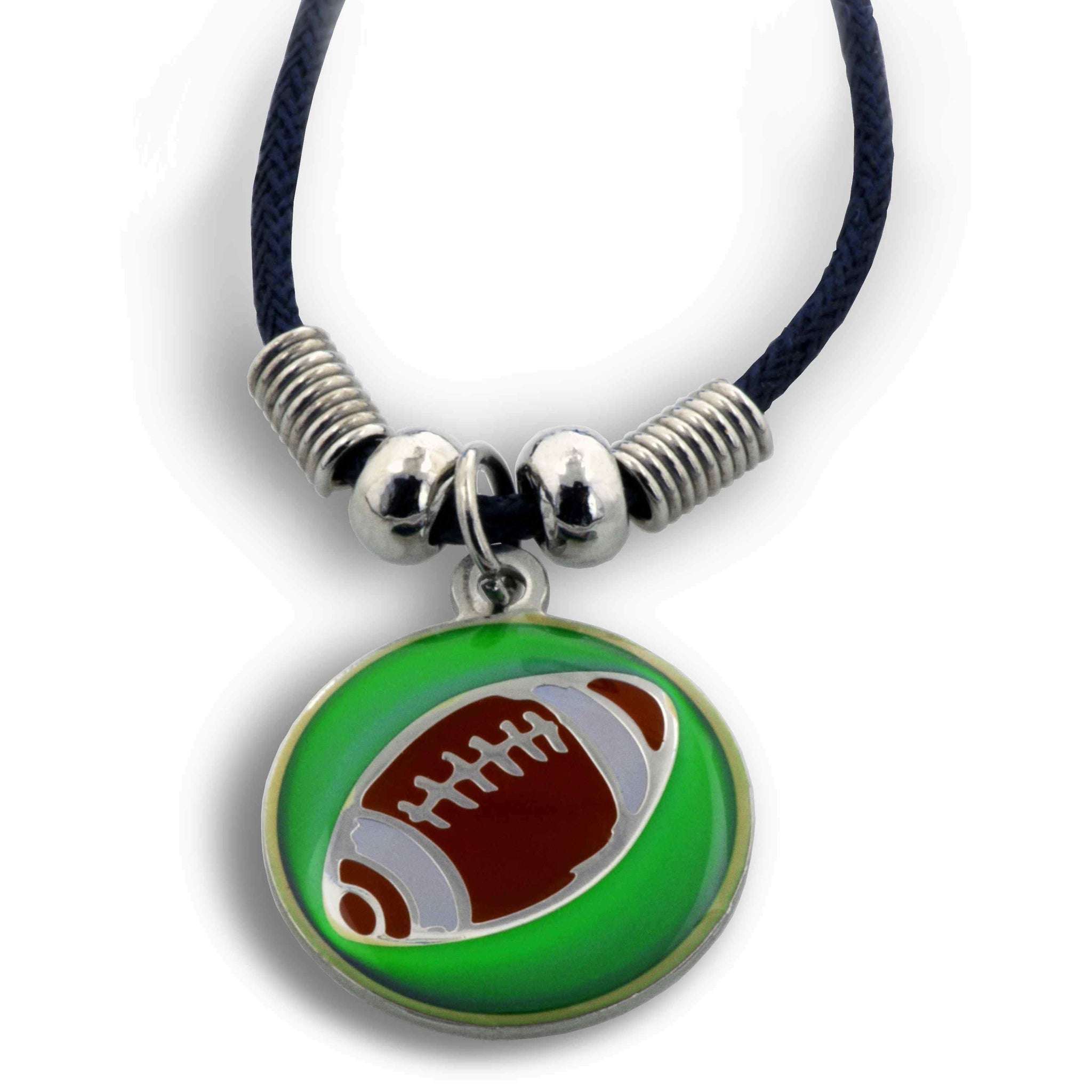 Phil 4:13 Football Mood Necklace - Forgiven Jewelry