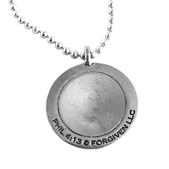 Football Necklace Pewter - Forgiven Jewelry