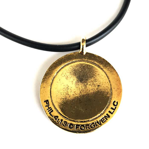 Basketball Antique Gold Necklace - Forgiven Jewelry