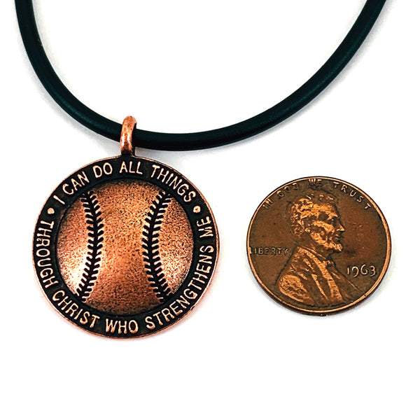 Baseball Necklace Copper - Forgiven Jewelry