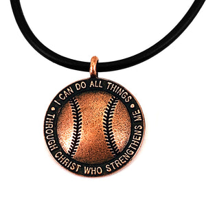Baseball Necklace Copper - Forgiven Jewelry
