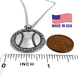 Baseball Necklace 24 Inch Chain - Forgiven Jewelry