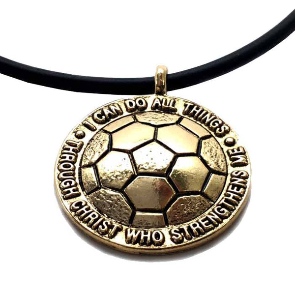 Soccer Necklace in Gold - Forgiven Jewelry