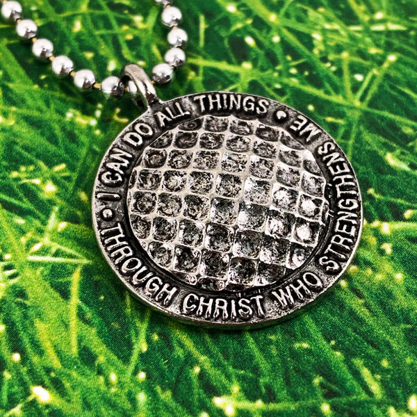 Golf Necklace Phil 413 Antique Silver - Forgiven Jewelry