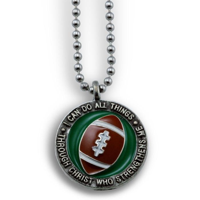 Football Necklace - Forgiven Jewelry