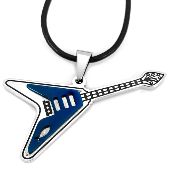 Jesus Fish Guitar Necklace - Forgiven Jewelry