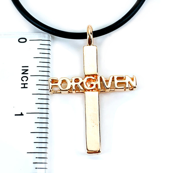 Forgiven Cross Rose Gold Necklace - Forgiven Jewelry