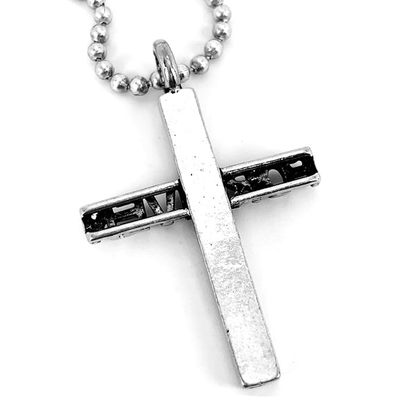 Forgiven Cross Pewter on Ball Chain - Forgiven Jewelry