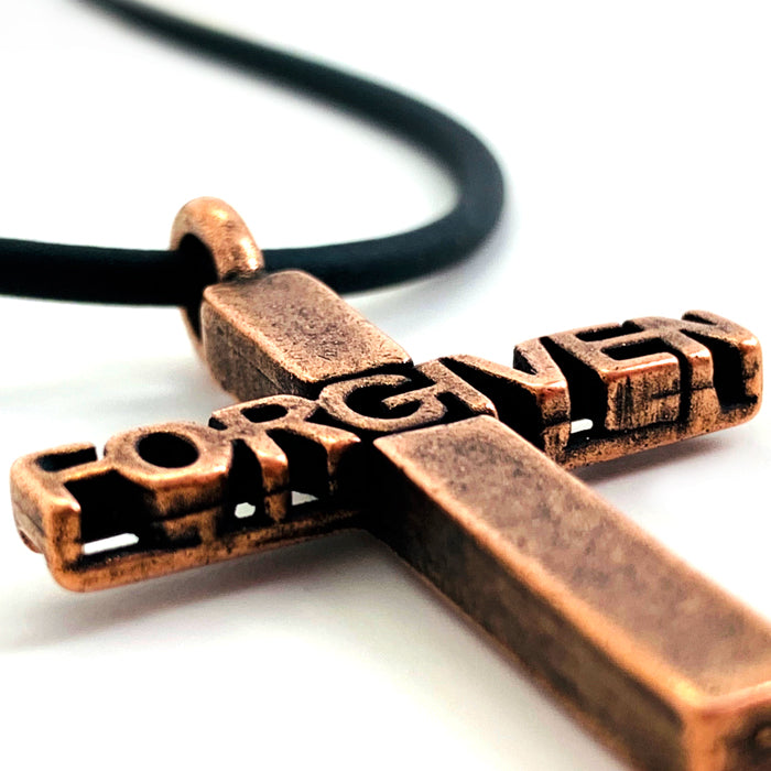 Cross Antique Copper Pendant Necklace – Forgiven Jewelry