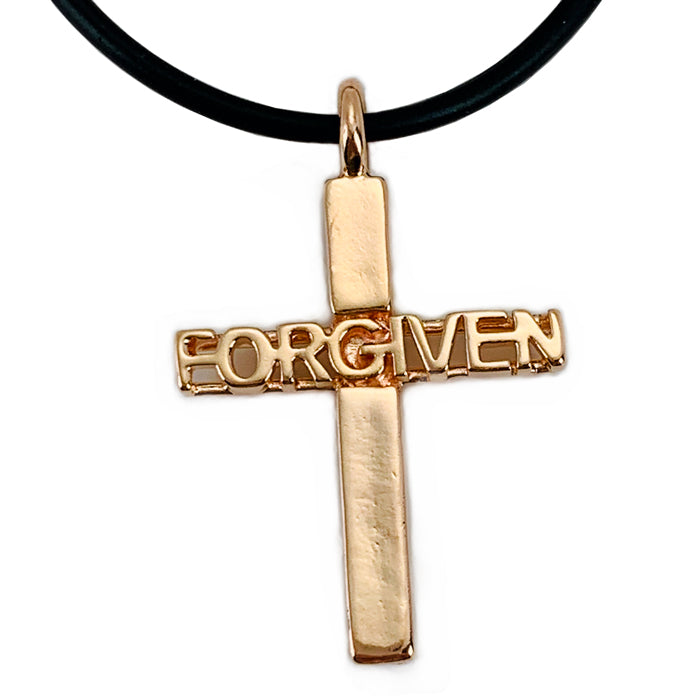 Forgiven Cross Rose Gold Necklace - Forgiven Jewelry