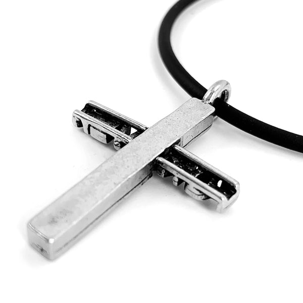 Forgiven Cross Pewter Necklace - Forgiven Jewelry