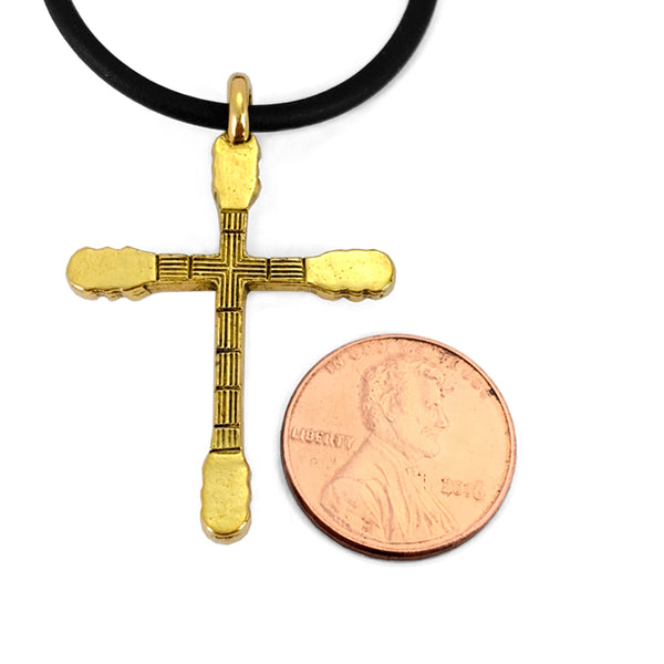 Guitar Neck Cross Gold - Forgiven Jewelry
