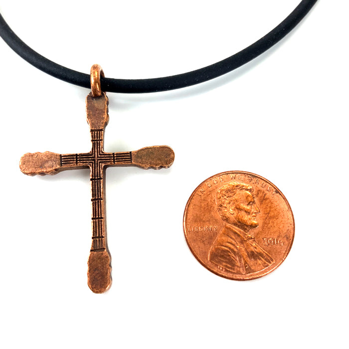 Guitar Neck Cross Copper - Forgiven Jewelry