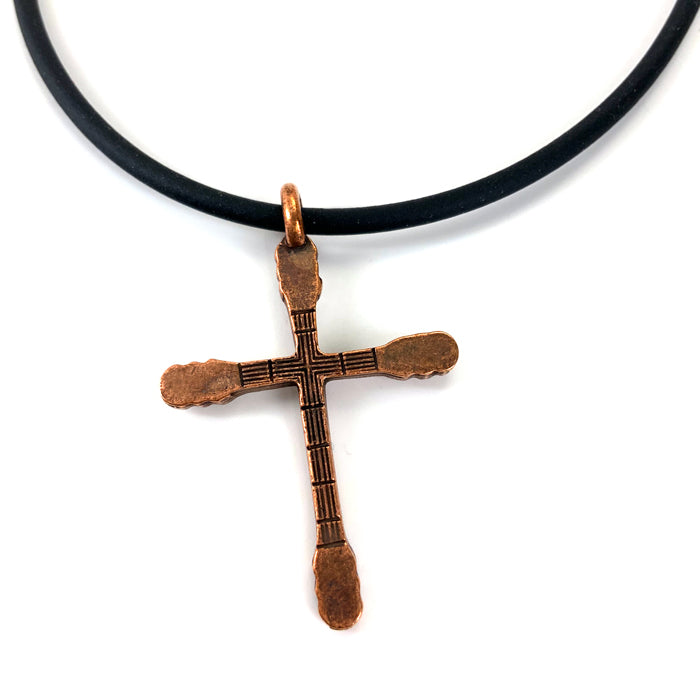 Guitar String Cross Necklace - Rock N Roll Jewelry