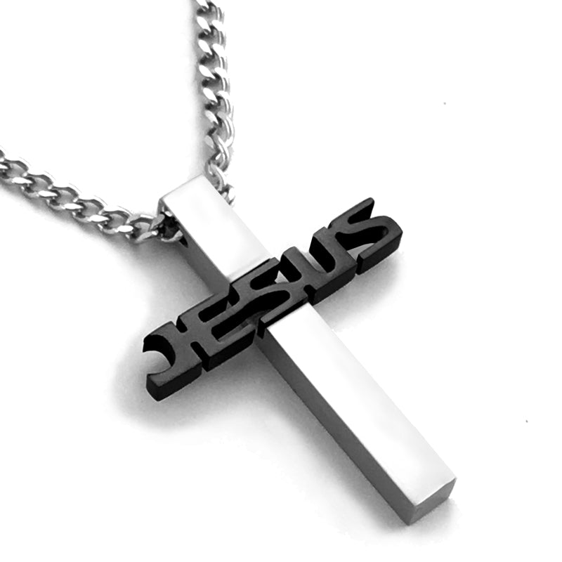 Jesus Cross on Chain - Forgiven Jewelry