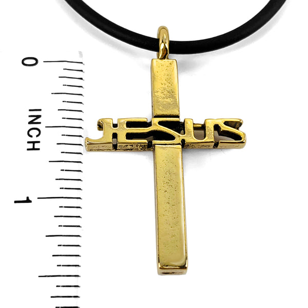 Jesus Cross Gold Necklace - Forgiven Jewelry
