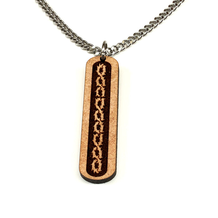 Wood Thorns Pendant Necklace - Forgiven Jewelry