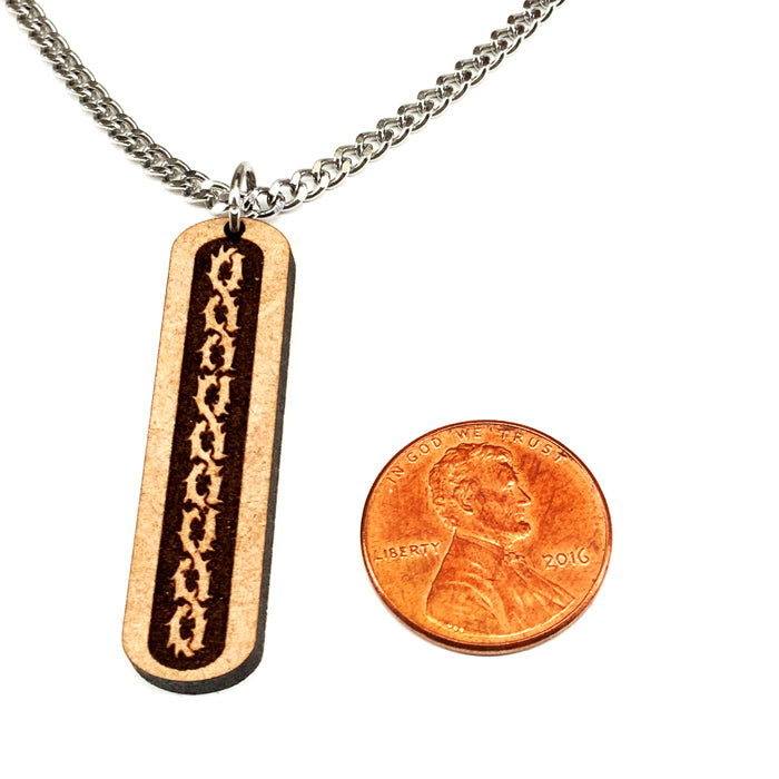 Wood Thorns Pendant Necklace - Forgiven Jewelry
