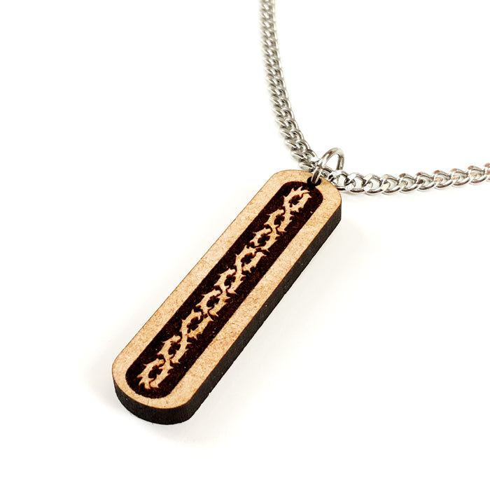 Wood Thorns Pendant Necklace - Forgiven Jewelry