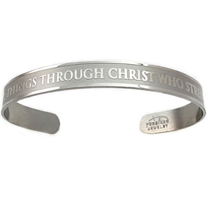 Phil 4:13 I Can Do All Things Cuff - Forgiven Jewelry