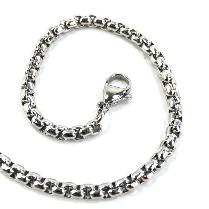 Nail Cross Necklace On Heavy Box Chain - Forgiven Jewelry