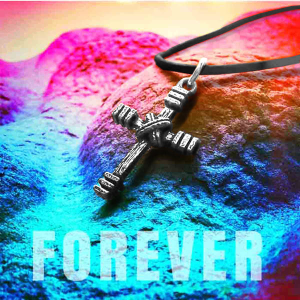Rugged Cross Necklace - Forgiven Jewelry