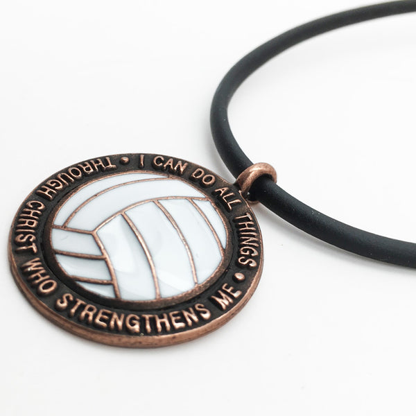 Volleyball Phil 413 Necklace Copper - Forgiven Jewelry