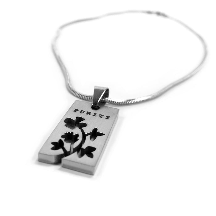 Purity Flower on Rope Chain - Forgiven Jewelry