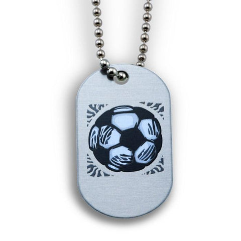 Soccer Dog Tag Phil 413 Necklace - Forgiven Jewelry
